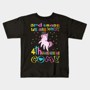 3rd grade we are done..4th grade here we come ..3rd grade graduation 2020 gift Kids T-Shirt